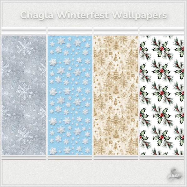 Mix Chagla Winterfest Set Wallpapers by mde - The Sims 4 Custom Content