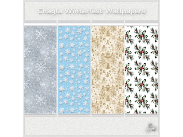 Mix Chagla Winterfest Set Wallpapers - The Sims 4 Custom Content