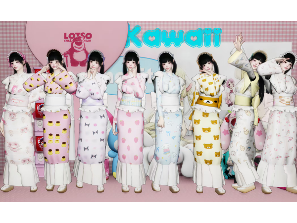 Recent homemade kimono by angeljing