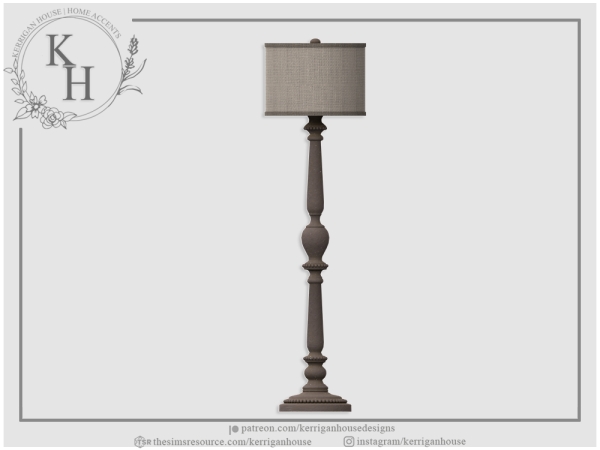 Alpha [khd] Russet Floorlamp - The Sims 4 Custom Content