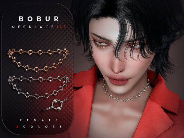 Alpha Choker Necklace - The Sims 4 Custom Content