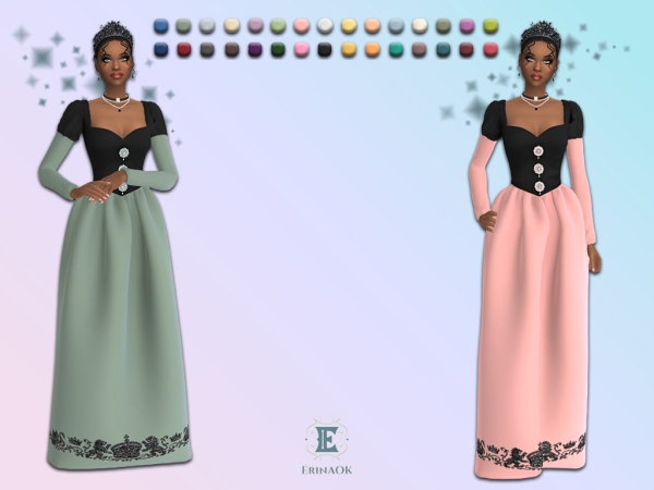 Mix ErinAOK Womens Gown 030826 - The Sims 4 Custom Content