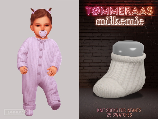 Alpha TØMMERAAS Knit Socks for Infants - The Sims 4 Custom Content