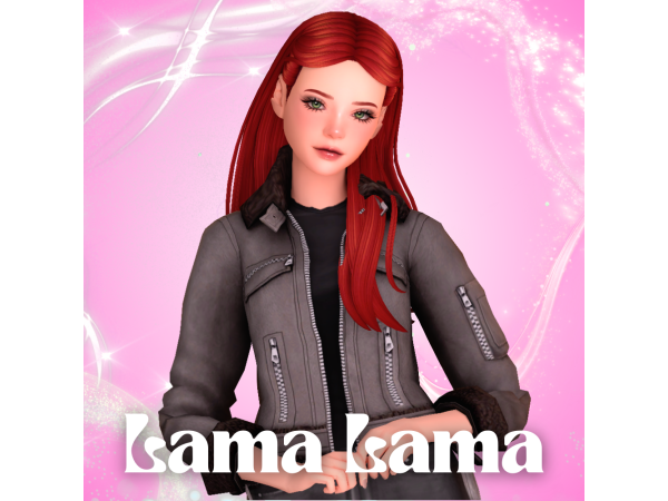 Maxis Match Hair Shanae by LamaLamaLove - The Sims 4 Custom Content