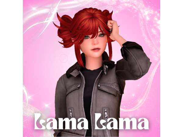 Maxis Match Hair Riyo Reaper by LamaLamaLove - The Sims 4 Custom Content