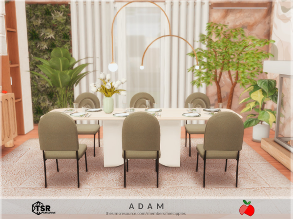 Mix Adam dining by melanieapples - The Sims 4 Custom Content