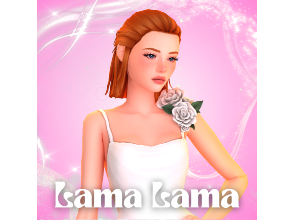 Maxis Match Hair Mona by LamaLamaLove - The Sims 4 Custom Content