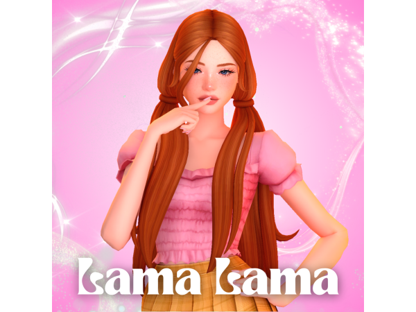 Maxis Match Hair Lexine by LamaLamaLove - The Sims 4 Custom Content