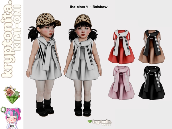 Maxis Match toddler rainbow - The Sims 4 Custom Content