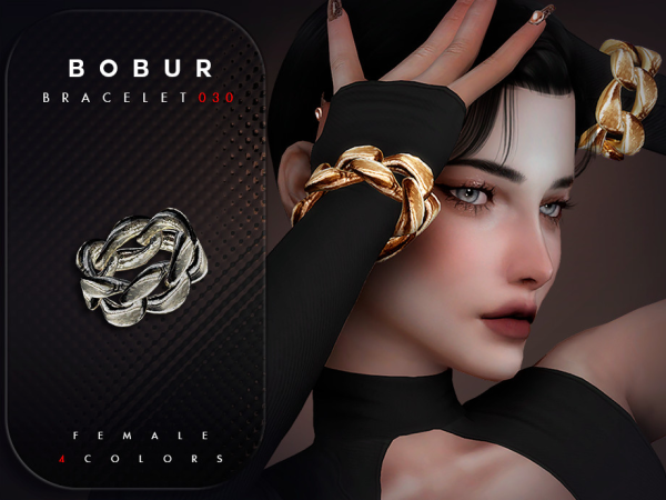 Alpha Chain bracelets - The Sims 4 custom content