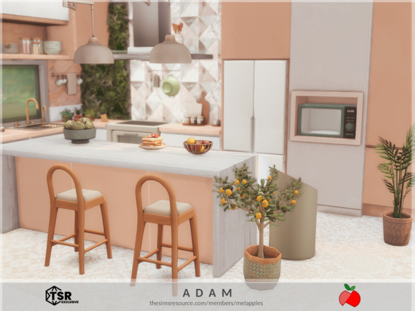 Mix Adam kitchen by melanieapples - The Sims 4 Custom Content