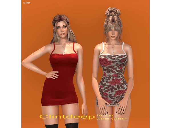 Alpha Clintdeep Allycia Dresses - The Sims 4 Custom Content