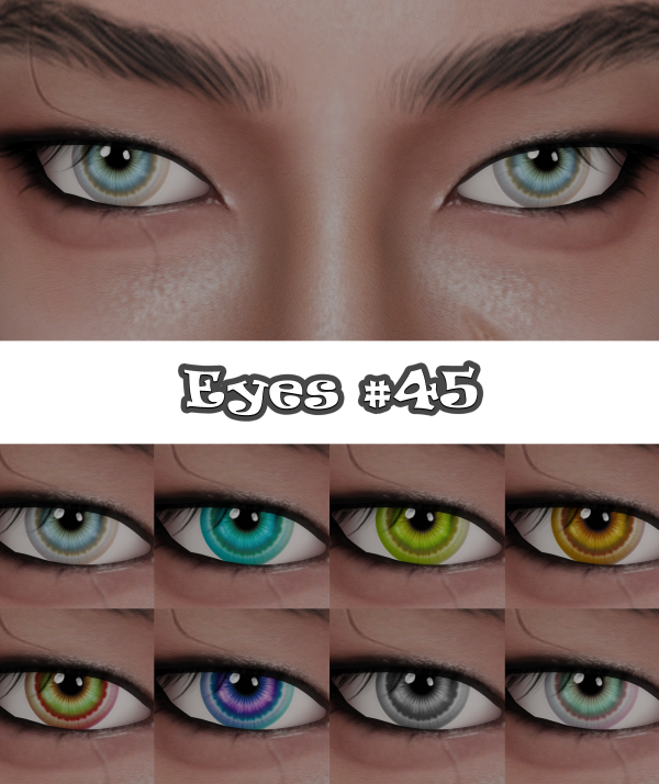 Alpha Eyes 45 by simmer_creator - The Sims 4 Custom Content