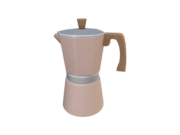 Maxis Match Comiko Coffee Corner Moka Pot - The Sims 4 Custom Content