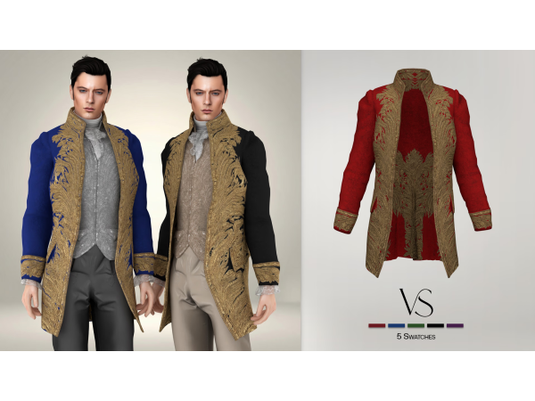 Alpha THE KING SET JACKET - The Sims 4 Custom Content