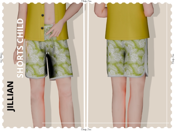Alpha Jillian Shorts Child - The Sims 4 Custom Content