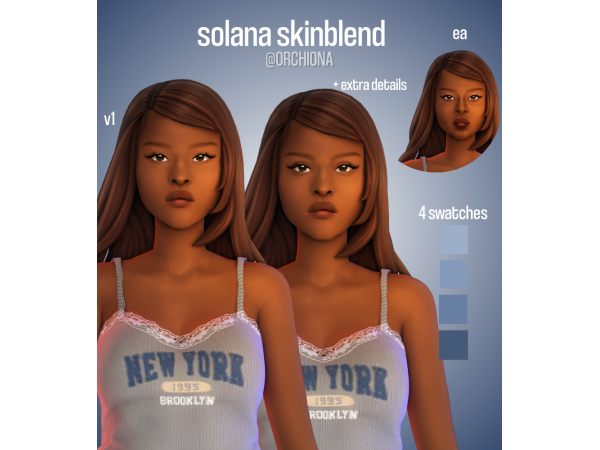 Maxis Match solana skinblend by orchiona_ - The Sims 4 Custom Content