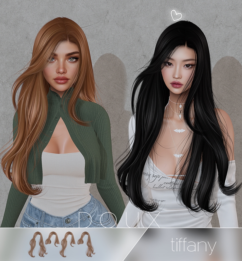 Alpha Doux Tiffany Hairstyle by douxhair - The Sims 4 Custom Content