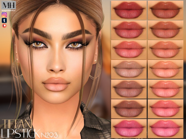 Alpha Tiffani Lipstick N293 - The Sims 4 Custom Content