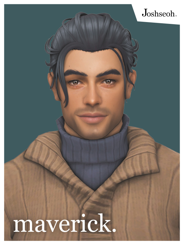 Maxis Match Maverick Hair by simsfinds - The Sims 4 Custom Content