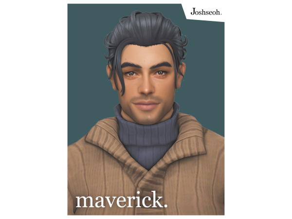 Maxis Match Maverick Hair by jo_se_oh - The Sims 4 Custom Content