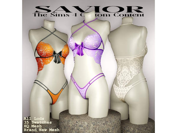 Alpha Svr_Yessy Asfalinda Lingerie - The Sims 4 Custom Content