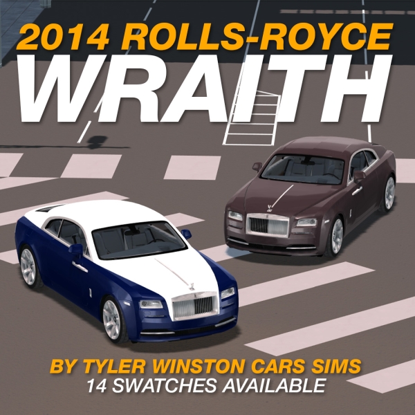 Alpha Tyler Winston Cars 2014 Rolls Royce Wraith by tylerwcars - The Sims 4 Custom Content