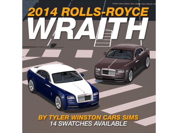 Alpha Tyler Winston Cars 2014 Rolls Royce Wraith - The Sims 4 Custom Content