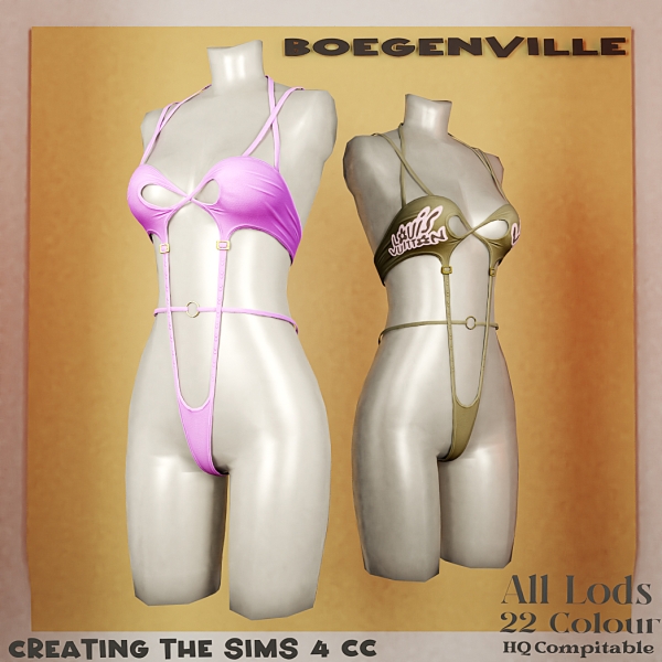 Alpha Boe_Sonya Lingerie by boegenville - The Sims 4 Custom Content