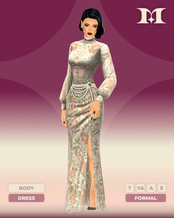 Maxis Match The Courtiers Secret Gown by simsfinds - The Sims 4 Custom Content