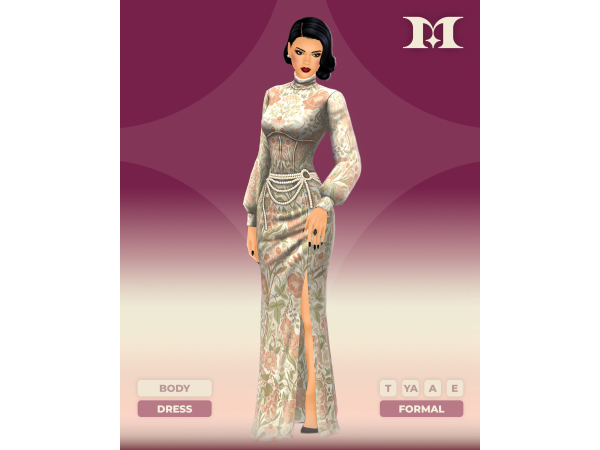 Maxis Match The Courtiers Secret Gown - The Sims 4 Custom Content