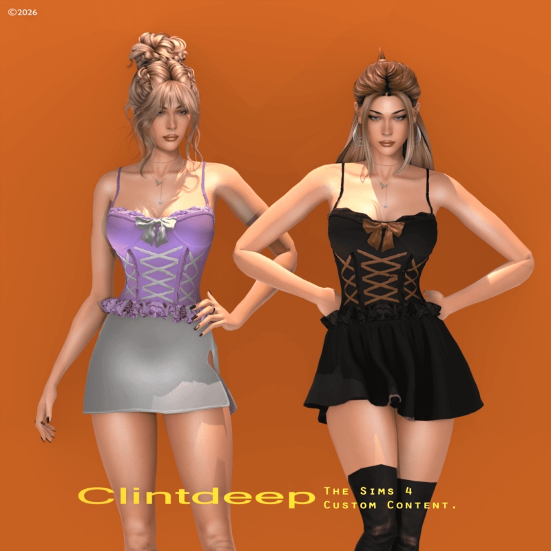 Alpha Clintdeep Sarah Corset by clintdeep - The Sims 4 Custom Content