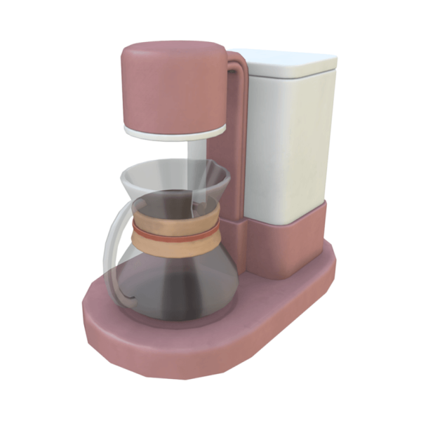 Maxis Match Comiko Kitchen Time Coffe Machine (functional) by comiko - The Sims 4 Custom Content