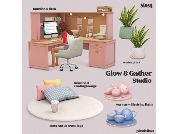 Mix Glow Gather Studio - The Sims 4 Custom Content
