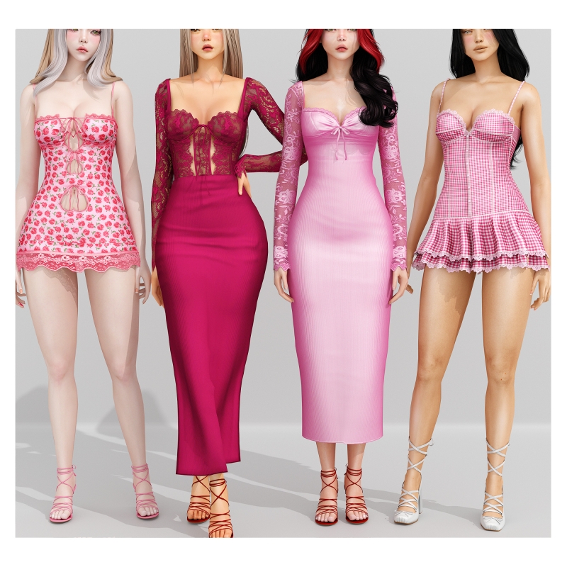 Mix Heartbreaker Mini Set by babyetears - The Sims 4 Custom Content