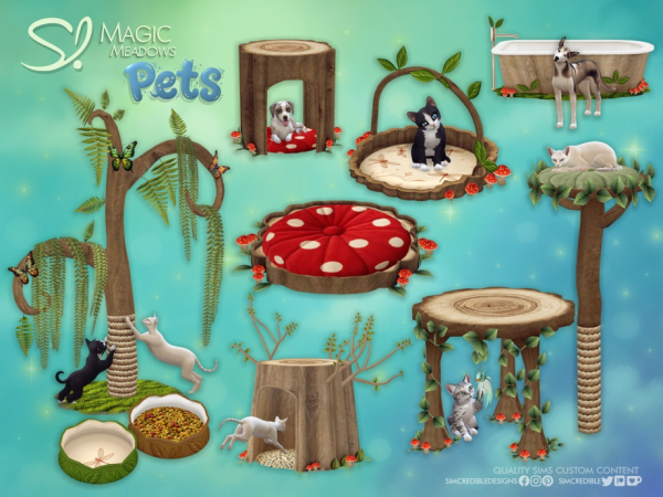 Alpha Magic Meadows Pets - The Sims 4 Custom Content