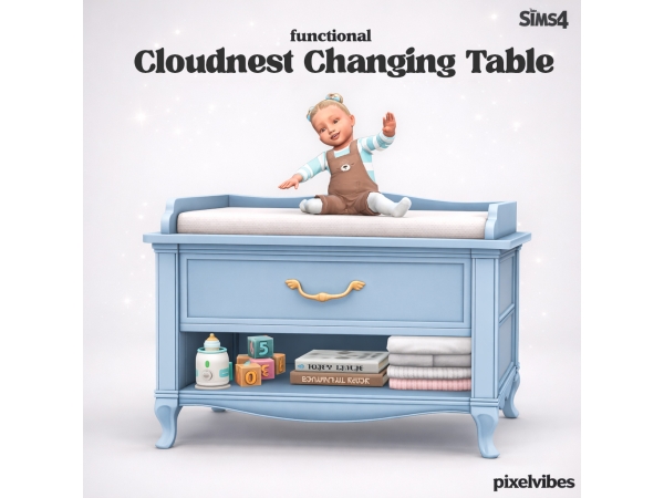 Mix Cloudnest Changing Table - The Sims 4 Custom Content