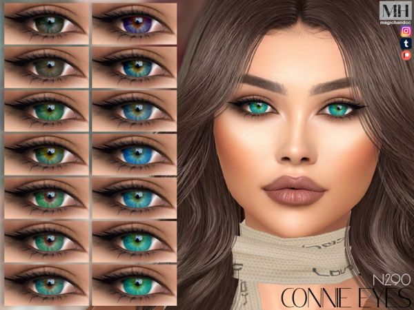 Alpha Connie Eyes N290 - The Sims 4 Custom Content