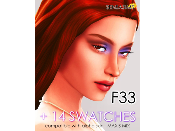 Mix Soft Glam Eyeshadow F33 - The Sims 4 Custom Content