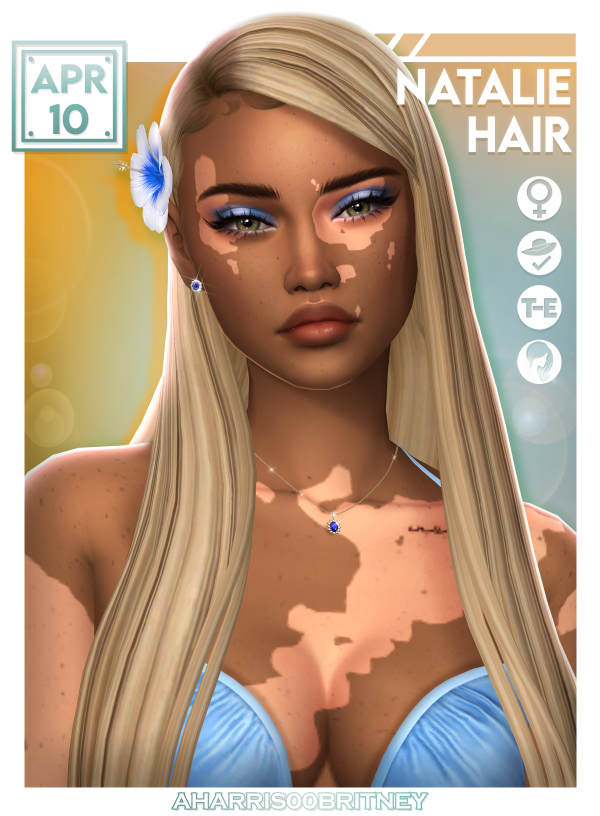 Maxis Match Natalie Hair by simsfinds - The Sims 4 Custom Content