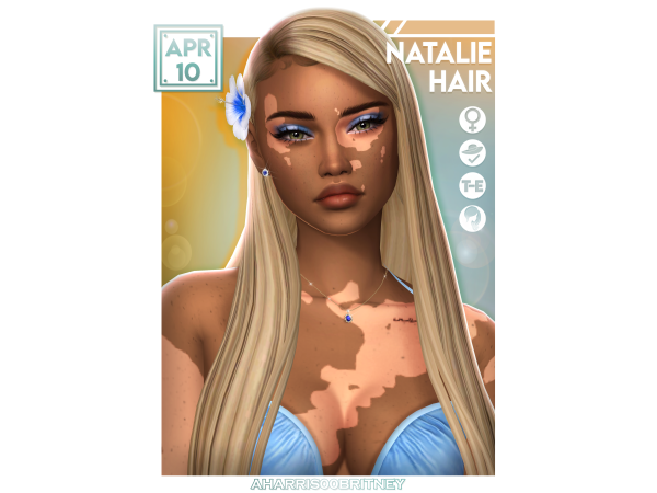 Maxis Match Natalie Hair by aharris00britney - The Sims 4 Custom Content