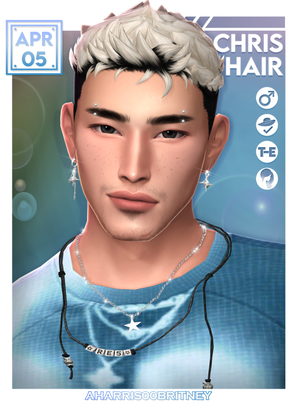Maxis Match Chris Hair by simsfinds - The Sims 4 Custom Content