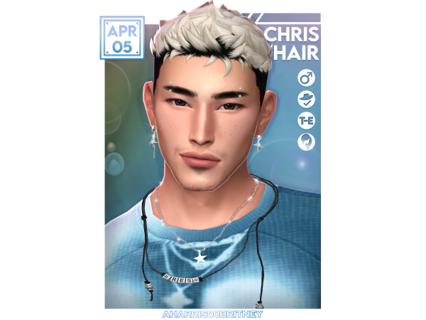 Maxis Match Chris Hair by aharris00britney - The Sims 4 Custom Content