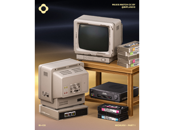 Maxis Match Nichijou Part 1 by BIplusCO - The Sims 4 Custom Content