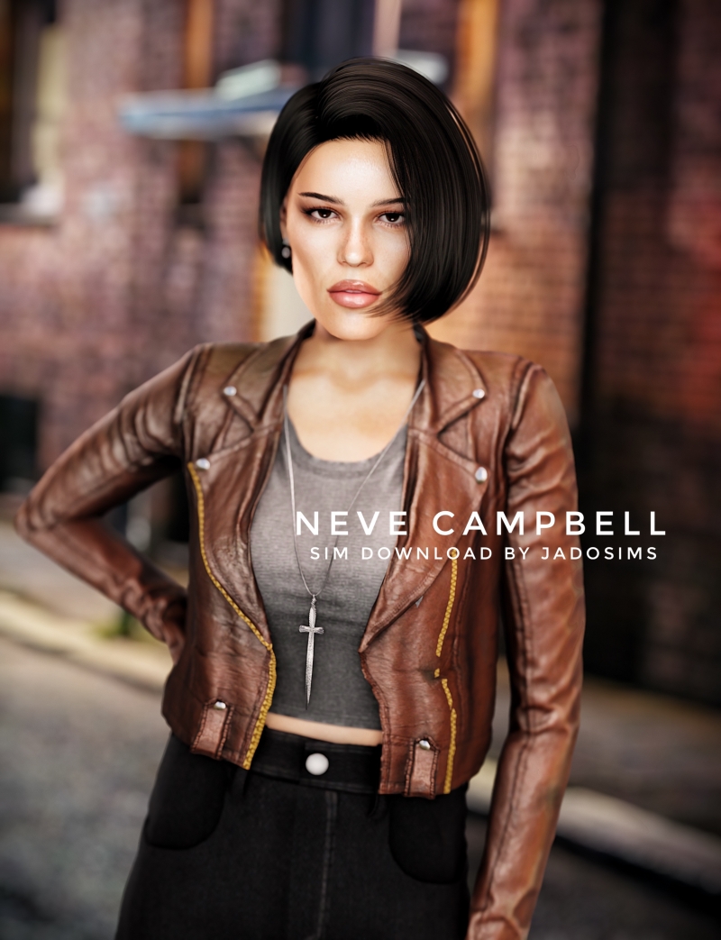 Alpha Neve Campbell (Sim Download) by shopwithflynnn - The Sims 4 Custom Content