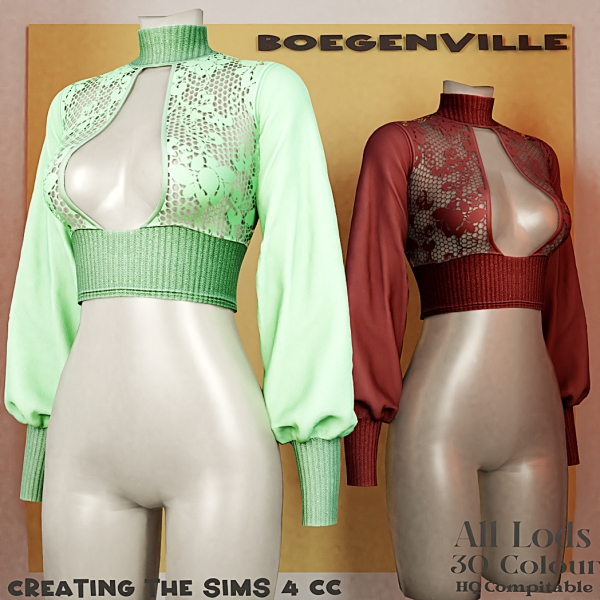 Alpha Boe_Fabiola Top Elegant by boegenville - The Sims 4 Custom Content
