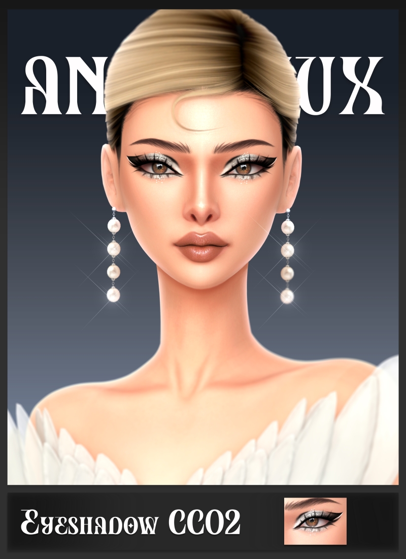 Alpha ANX HOLO Eyeshadow CC02 by anonimux - The Sims 4 Custom Content