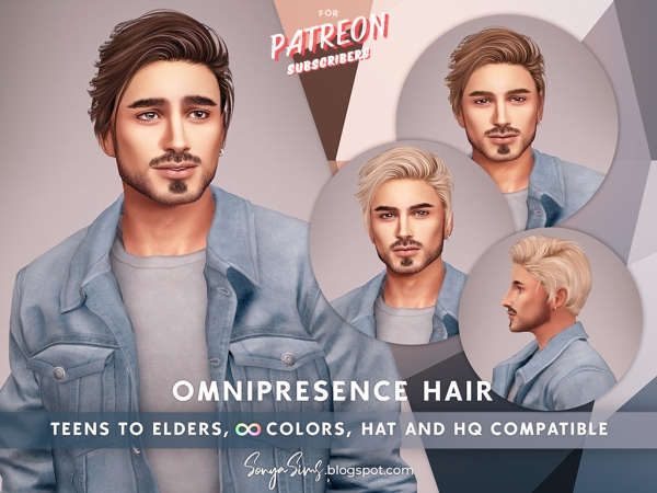 Alpha Omnipresence Hair - The Sims 4 Custom Content