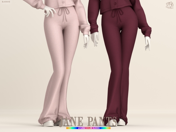 Mix JANE COZY PANTS brsims - The Sims 4 Custom Content
