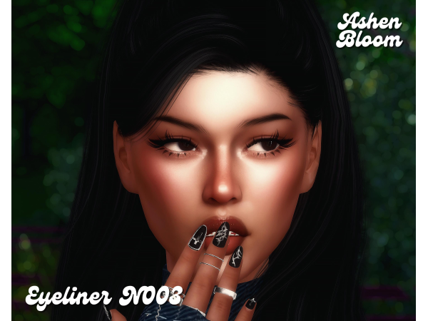 Alpha Eyeliner N003 AshenBloom by AshenBloom - The Sims 4 Custom Content